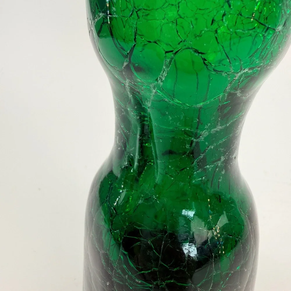 Indiana Handcraft/Greenwich Flintcraft Kingston Green Decanter 13.25